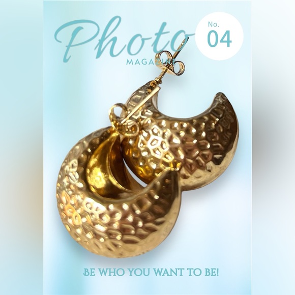 NEW 18K Gold plated earrings ! - Picture 3 of 3